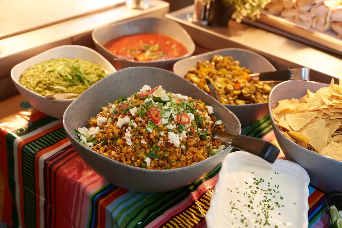 Healthy food available at Rendcomb College for students and staff