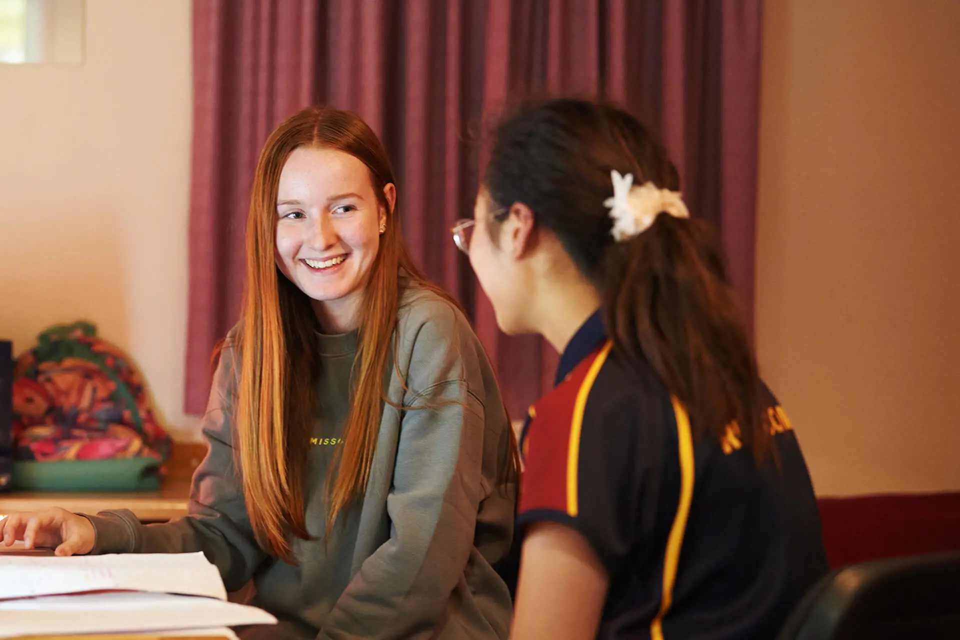 Rendcomb College pupils