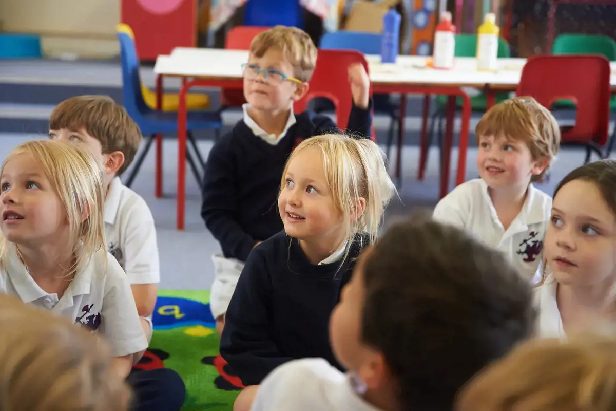 Rendcomb College Nursery pupils